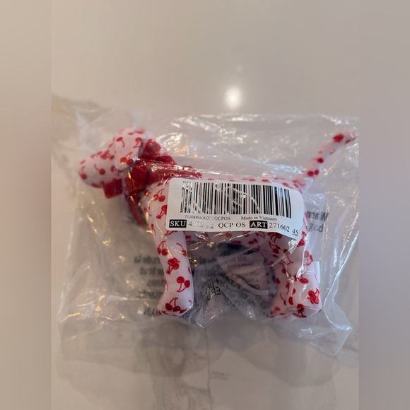 PINK Victoria’s Secret Galentine’s Day Mini Dog; Cherry Pink Dog Plush - Picture 2 of 3